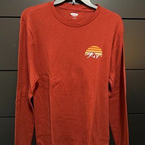 Men's Old Navy Long Sleeve Soft-Washed Tee Used Large